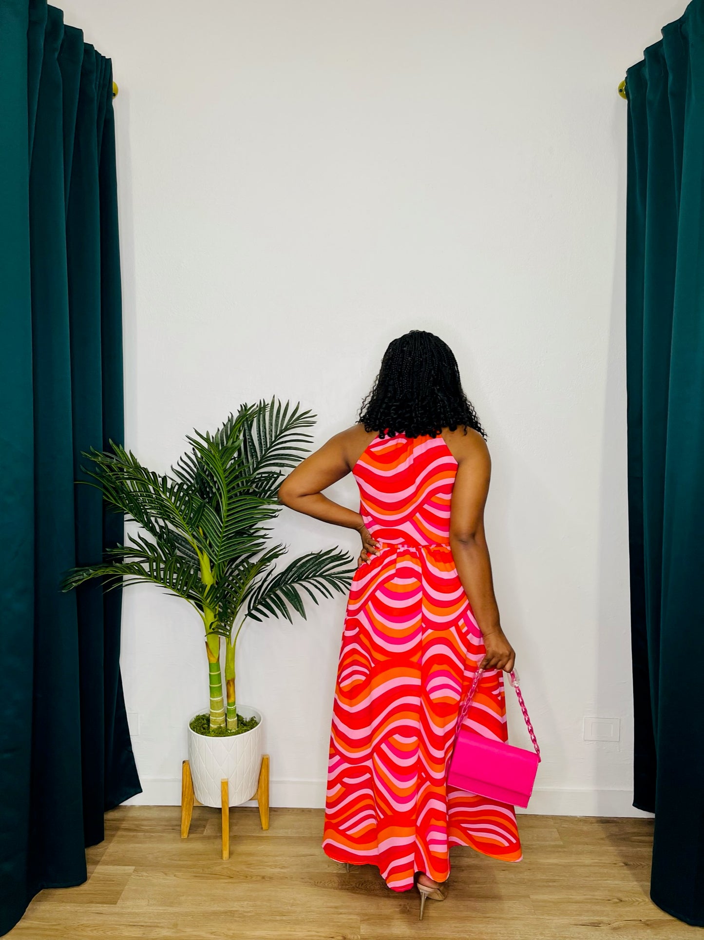 T.C.E.C Halter Maxi Dress