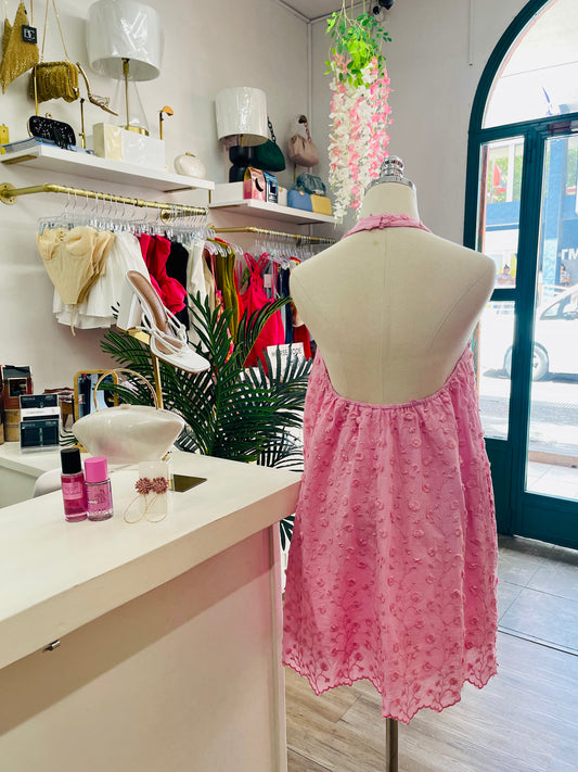 LL Textured Halter Dress