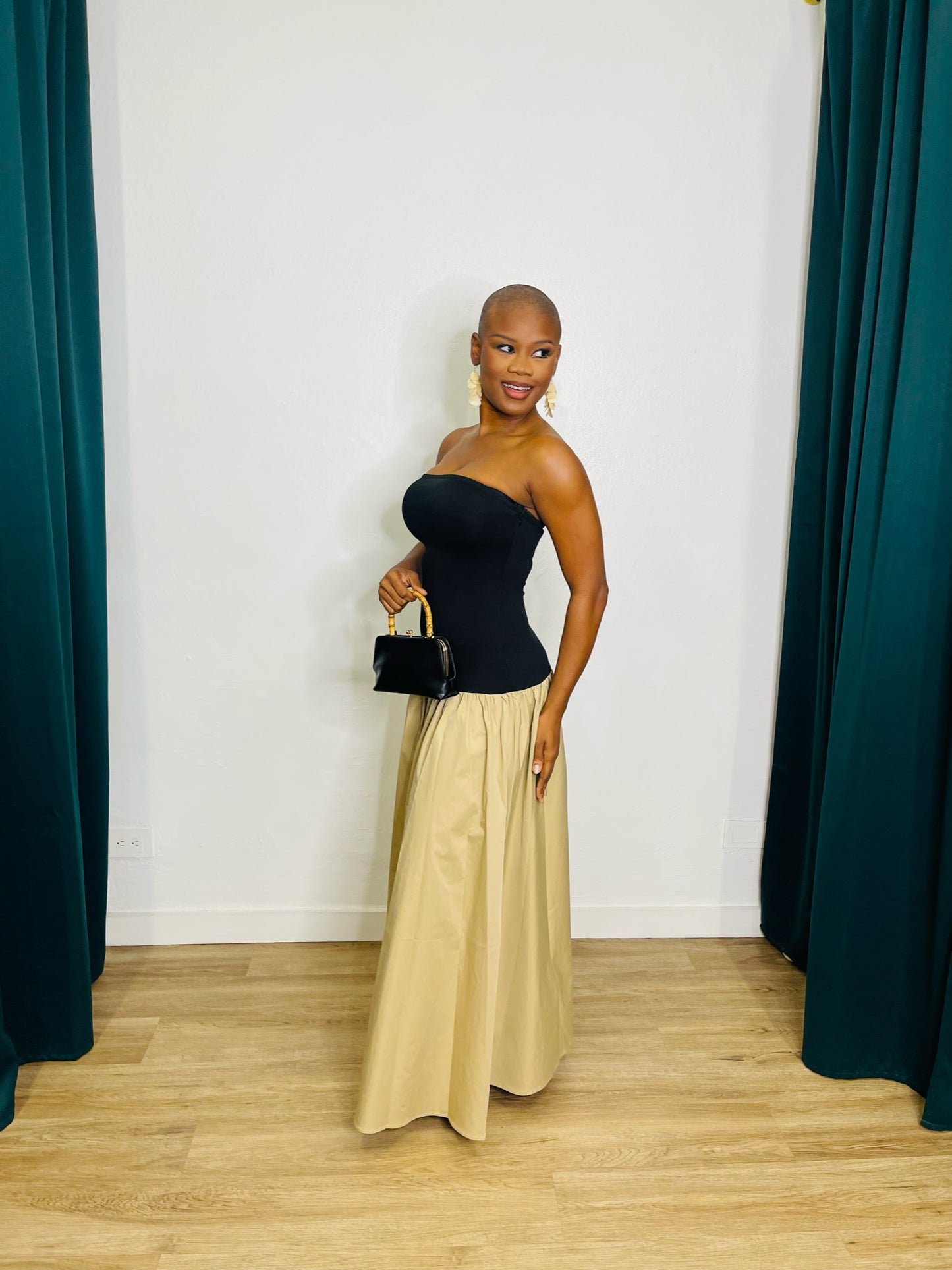 FC Tube Contrast Maxi Dress