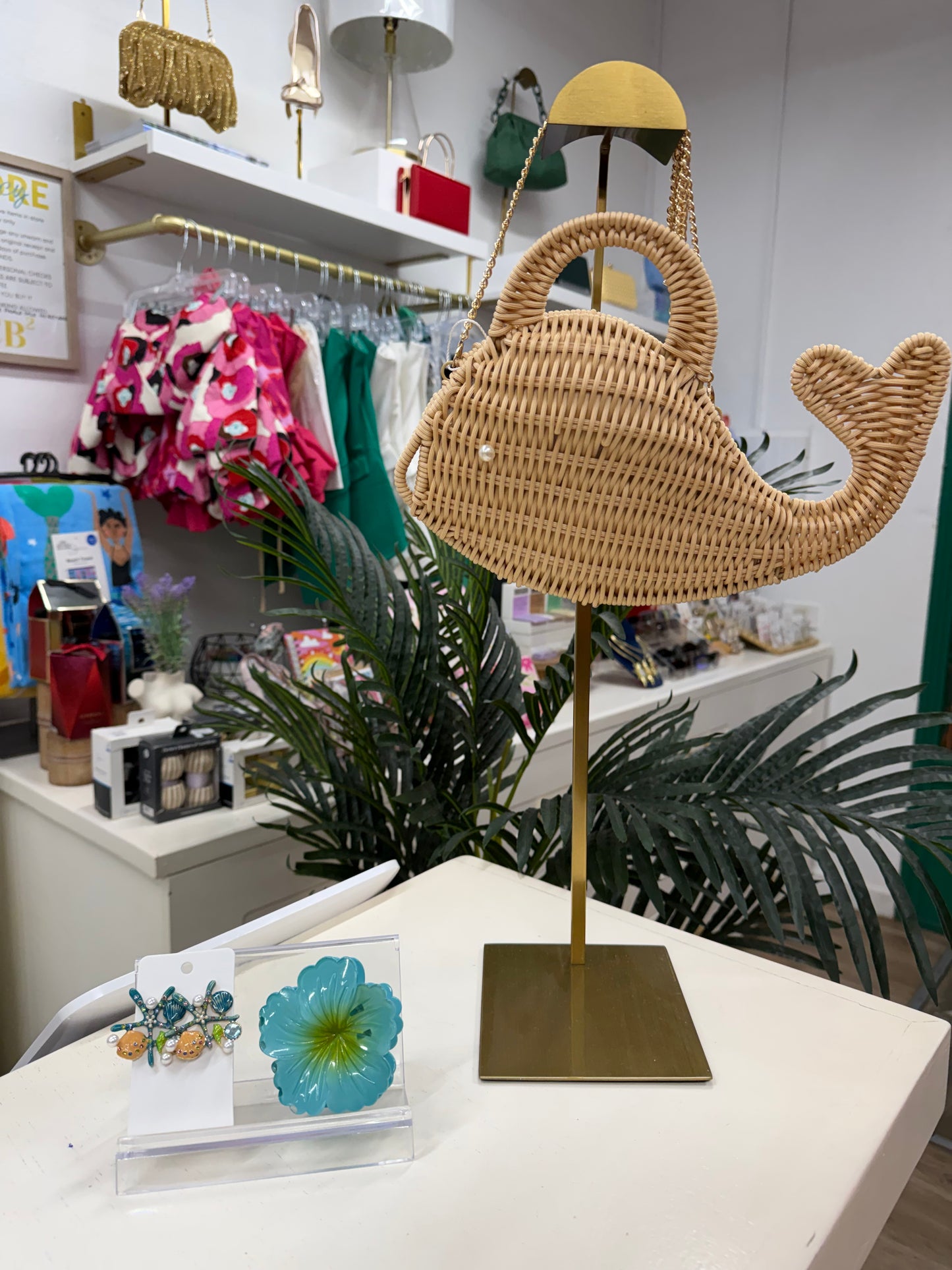 TB Woven Whale Bag