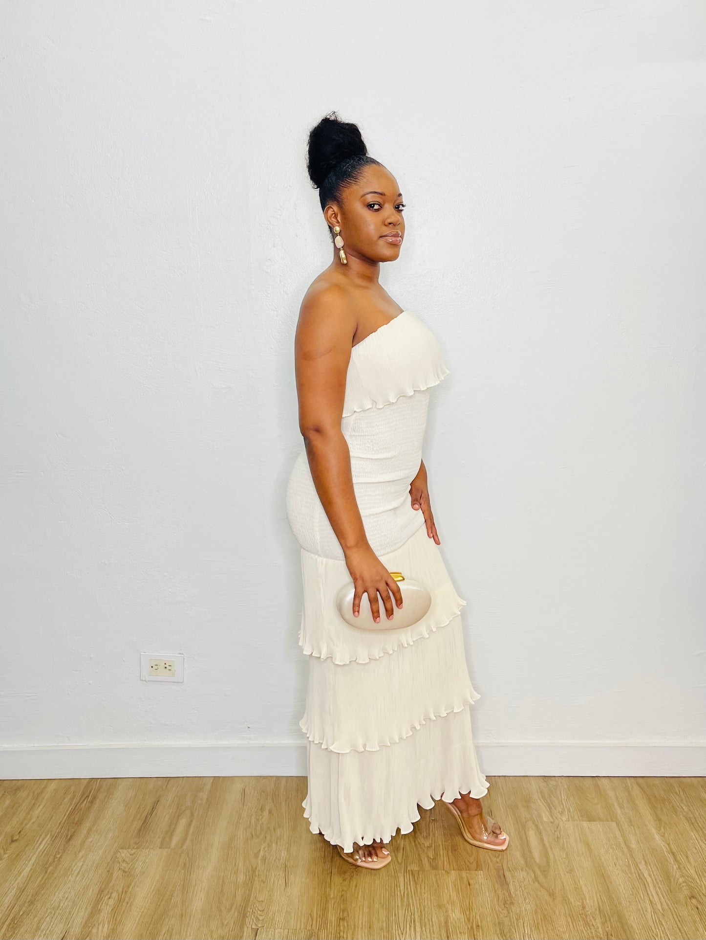 Mable Smocked Tiered Maxi Dress