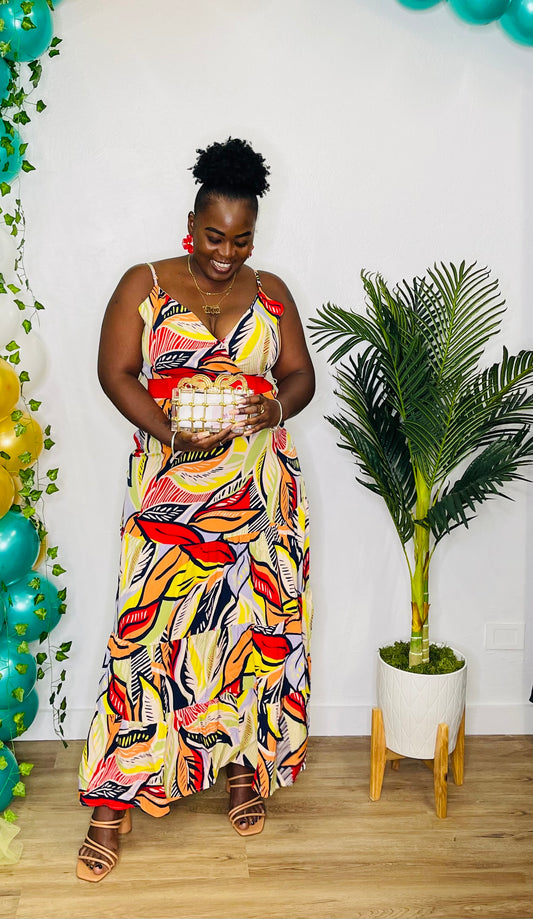 CU Belted Maxi Dress