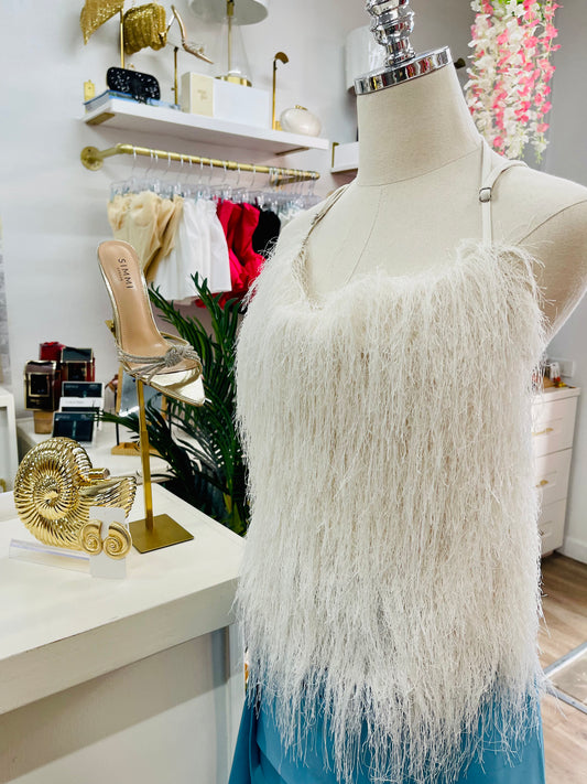 W+C Fuzzy Halter Top