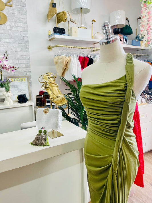 FC Twisted Draped Maxi Dress