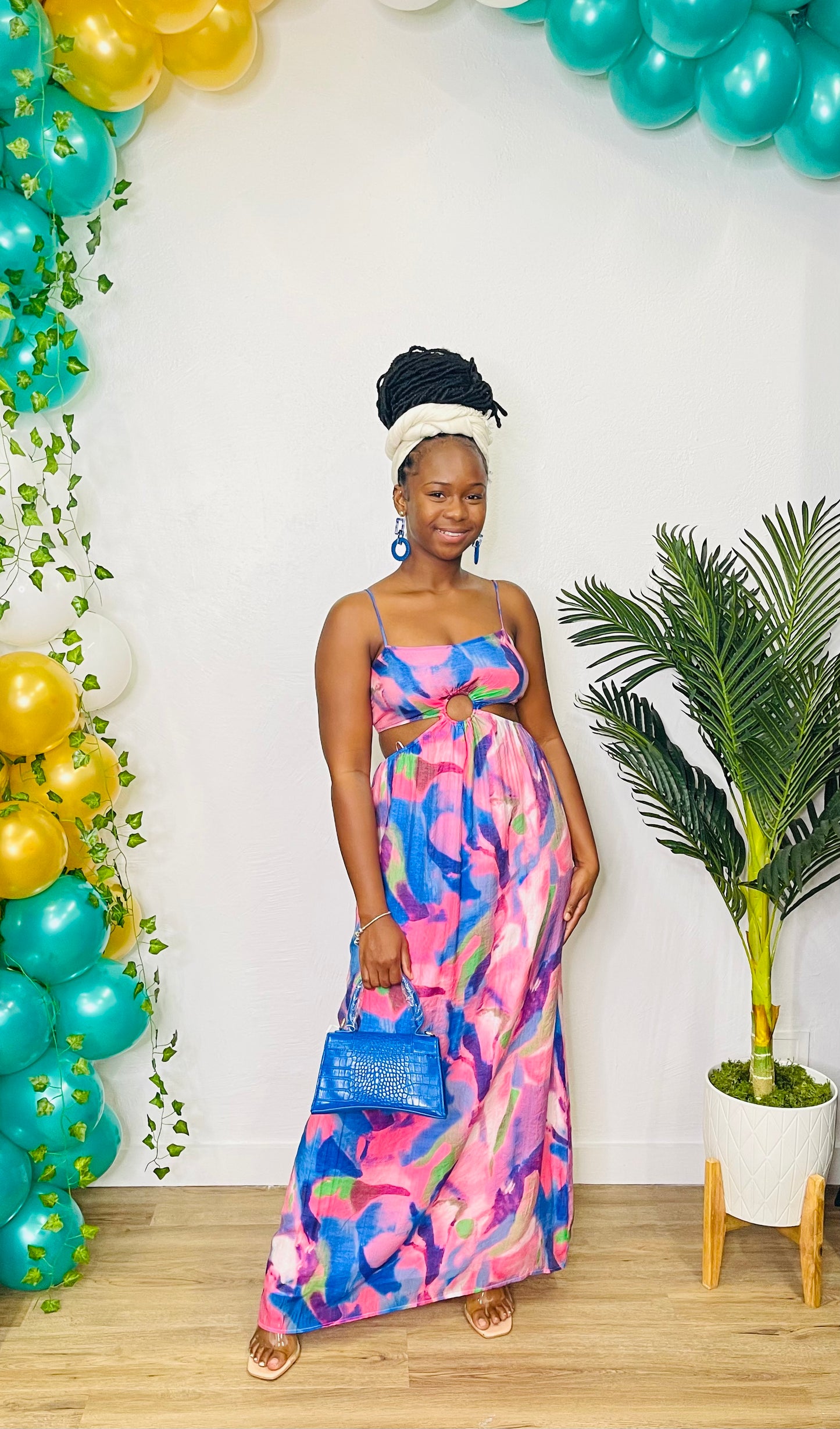 Azura Cutout Ring Maxi Dress
