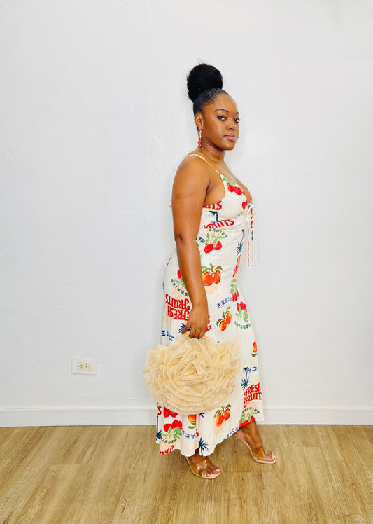 Paper Heart Midi Dress