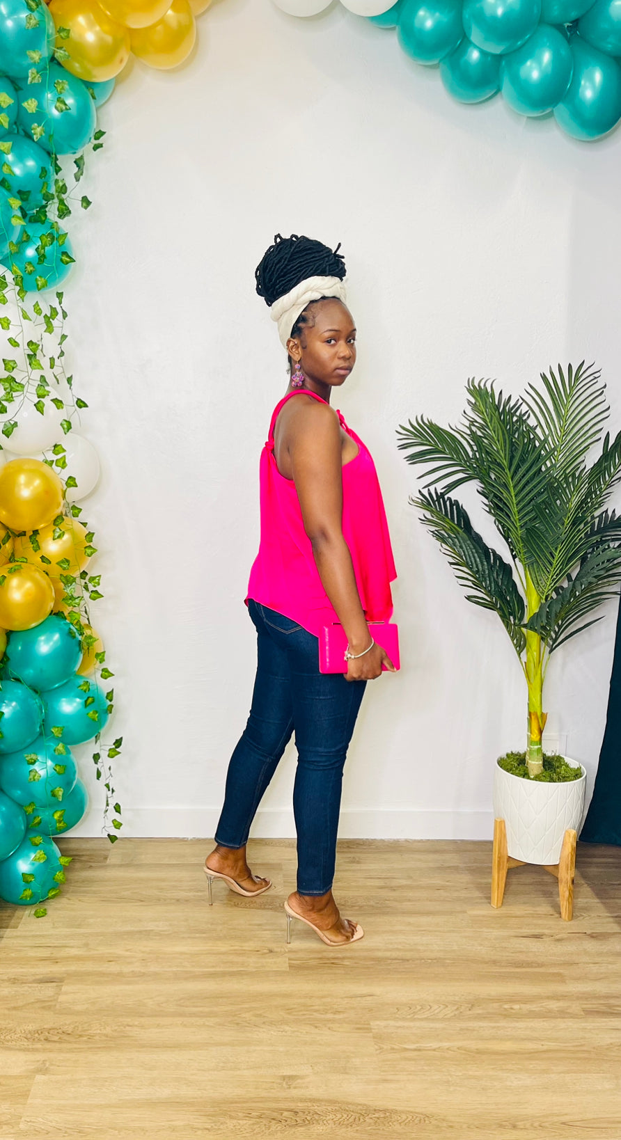 Do+Be Pink Halter Top