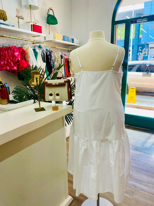 DKNY Jeans Plus Size Dropped Hem Midi Dress