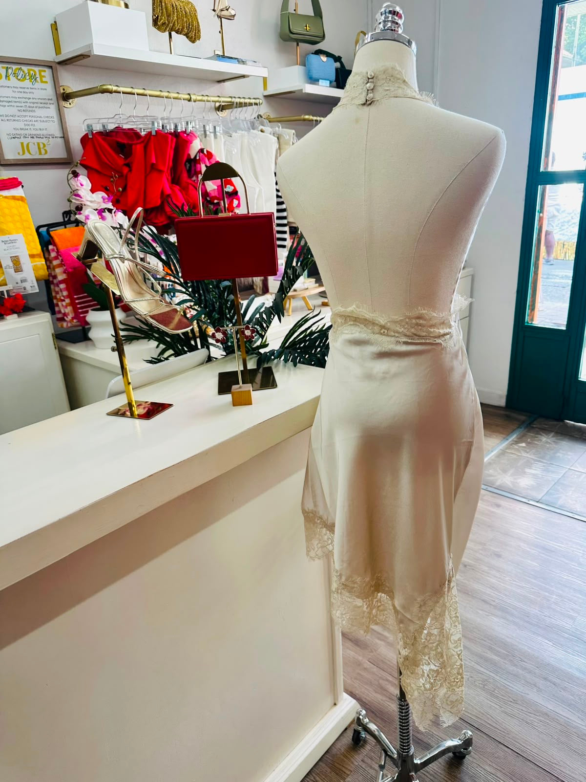 H&M Satin Halterneck Dress