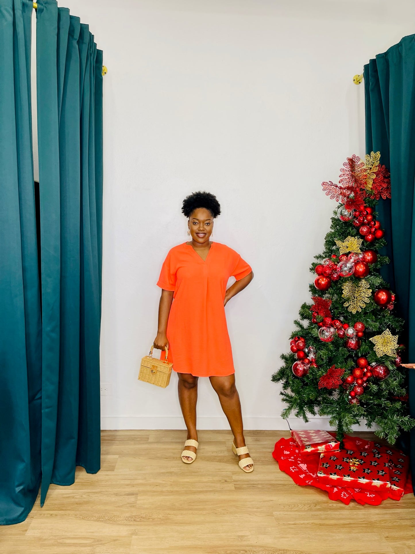 P.S Kate SS V Neck Dress