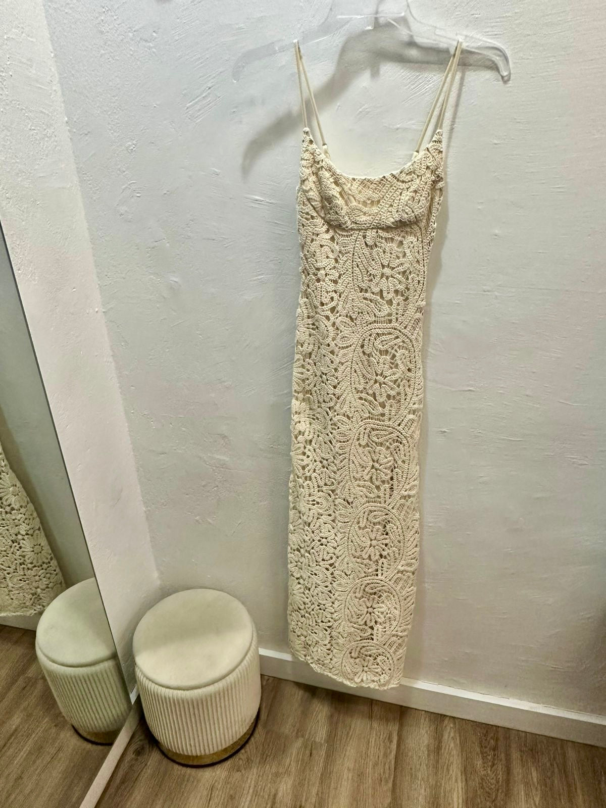 Bardot Sands Crochet Maxi Dress