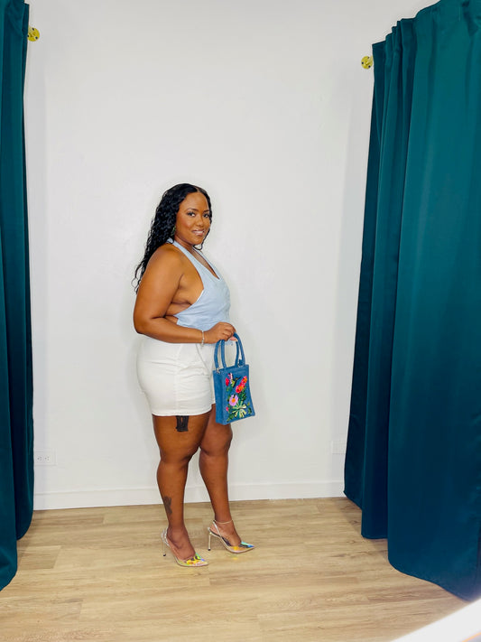 BSL Cutout Linen Vest