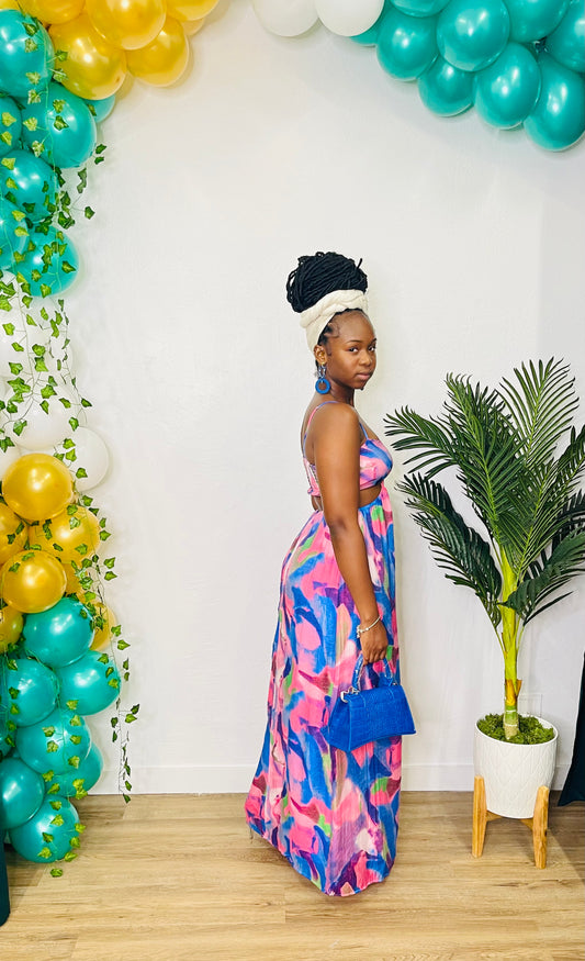 Azura Cutout Ring Maxi Dress