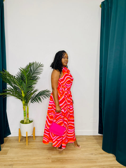 T.C.E.C Halter Maxi Dress