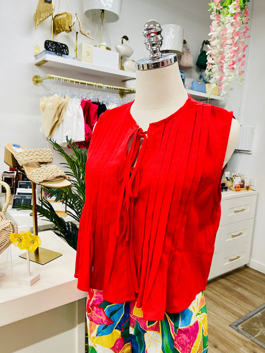 LL Pleated Cropped Top