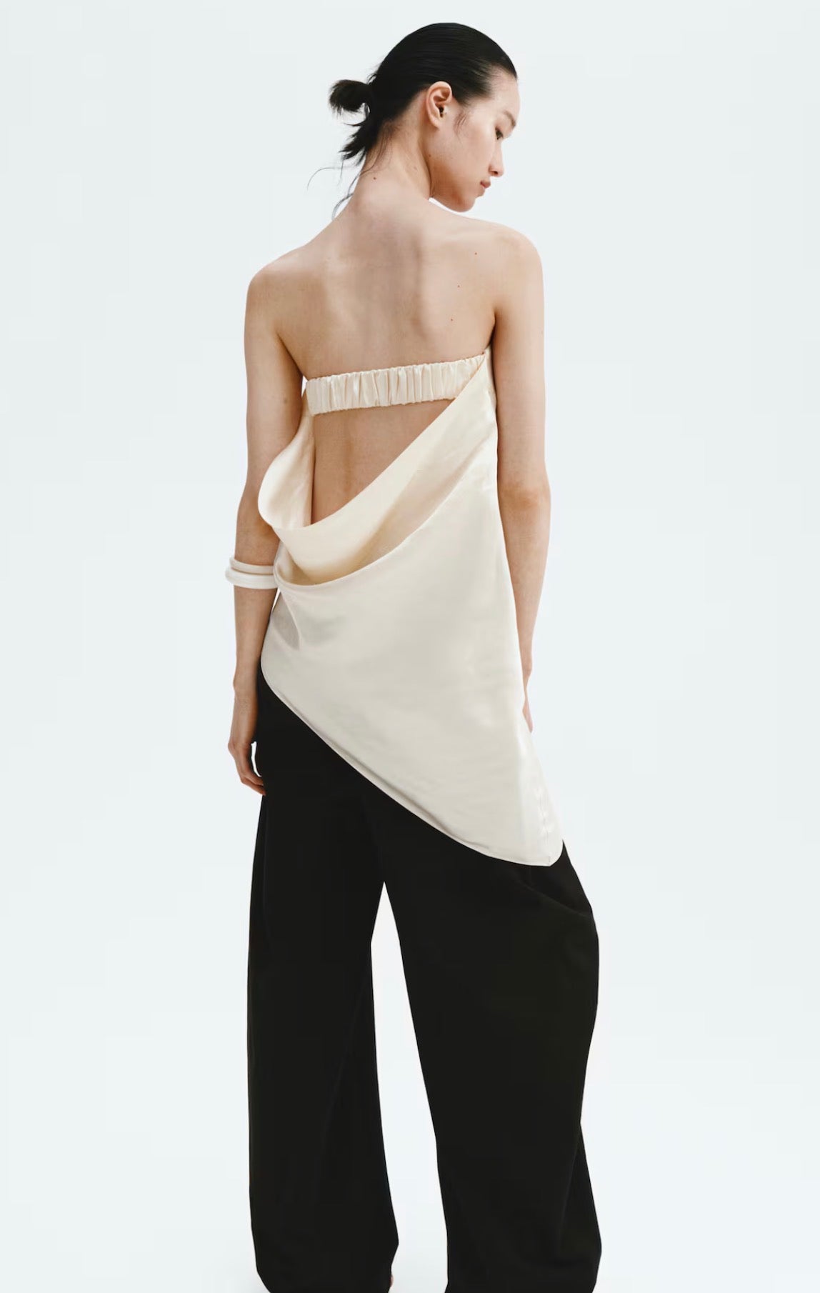 H&M Satin Bandeau Top