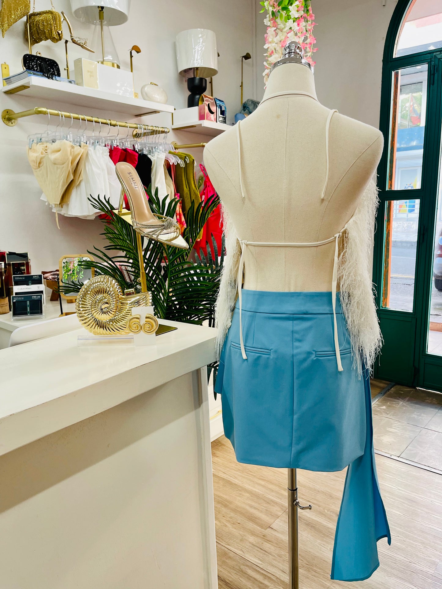 W+C Fuzzy Halter Top