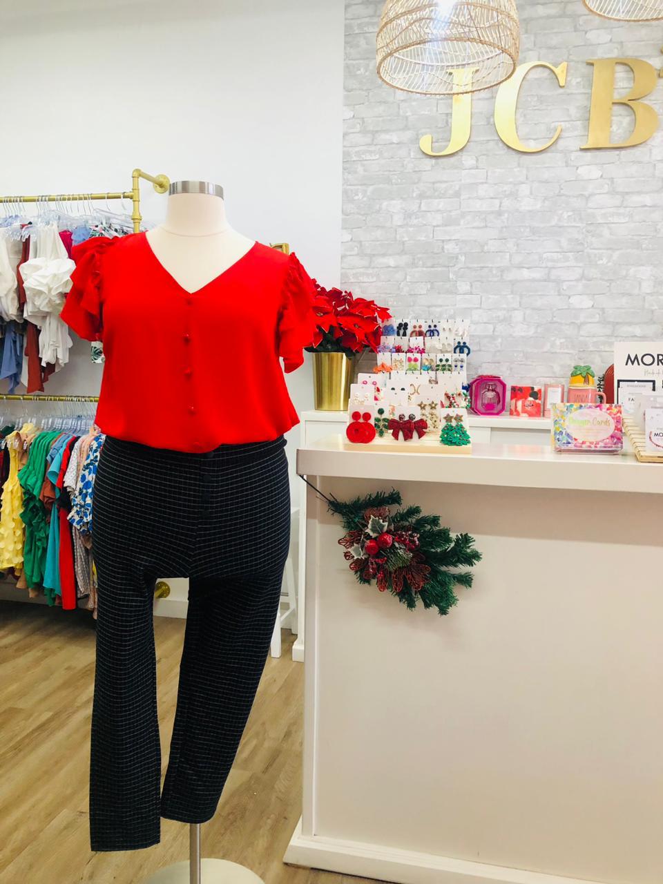 Perch Ruffle Blouse