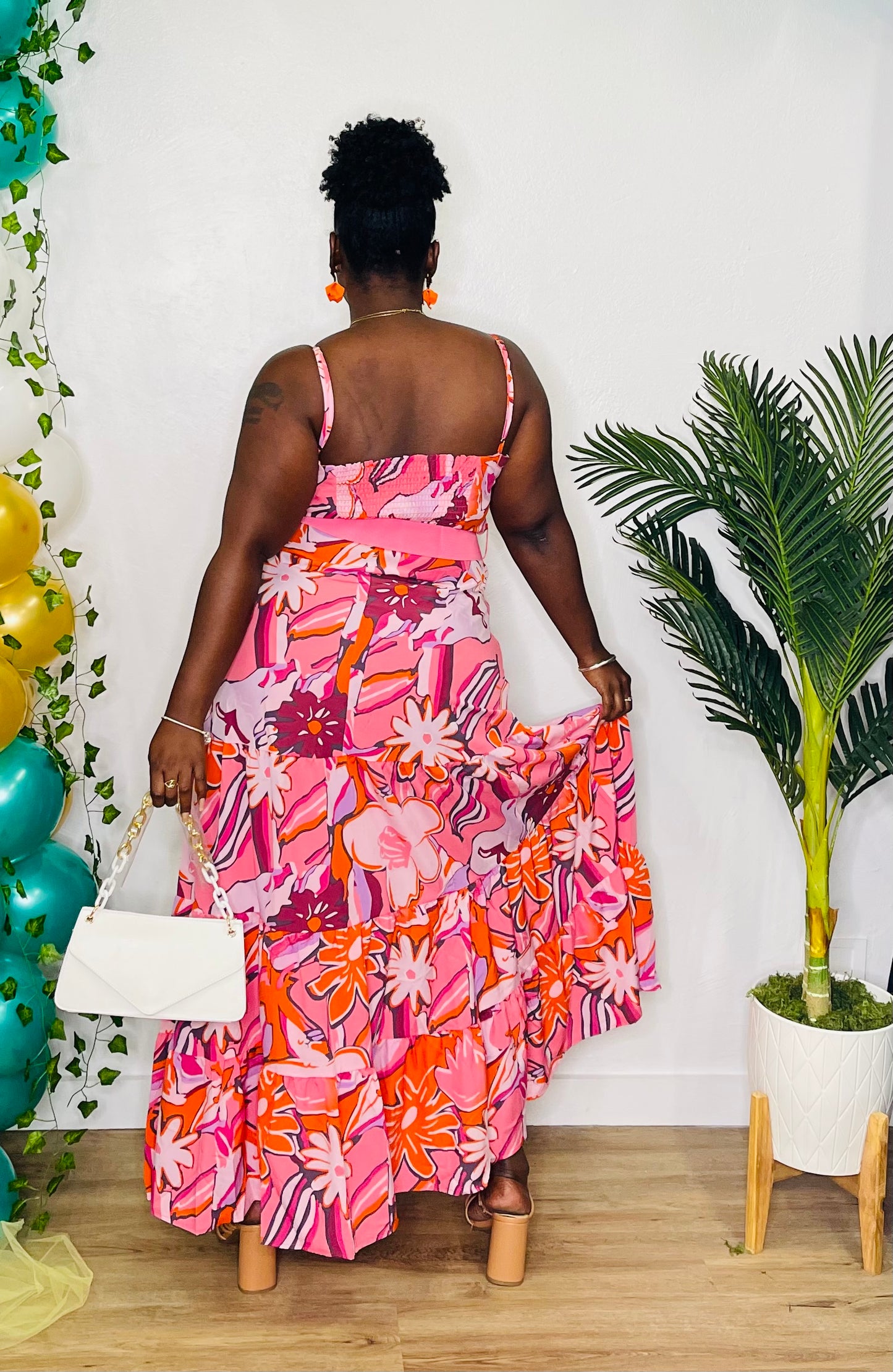 CU Belted Maxi Dress