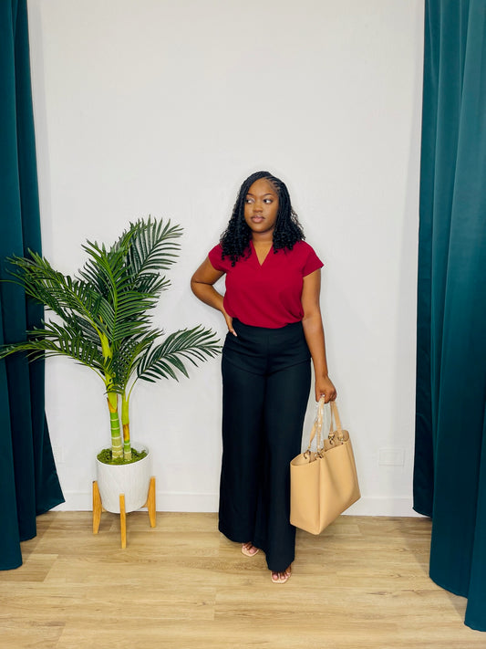 Mine/Perch Split Neck Blouses