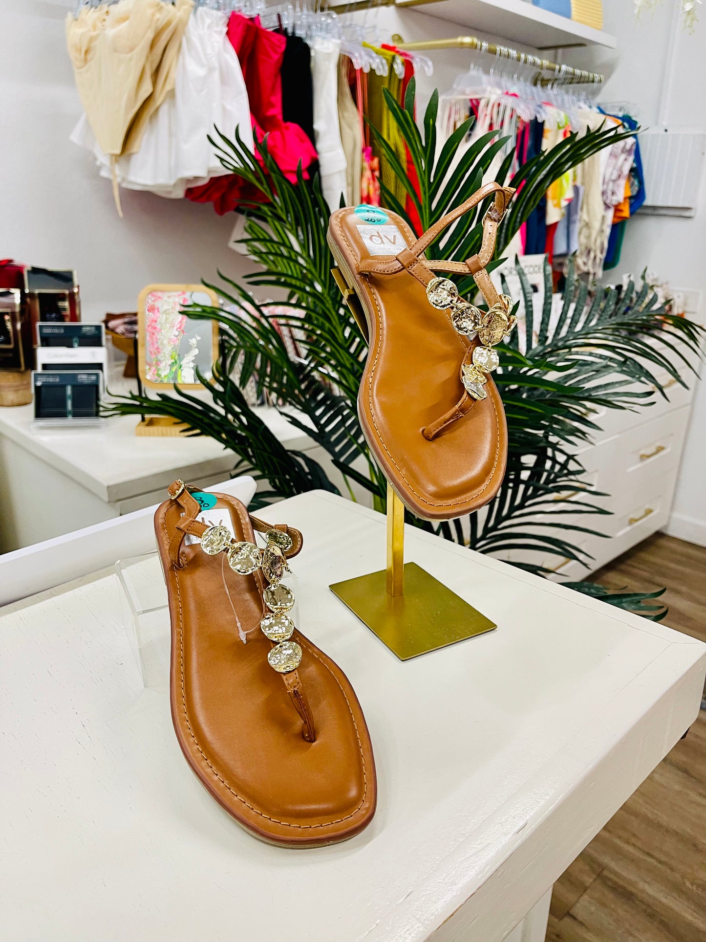 DV Embellished Thong Sandals