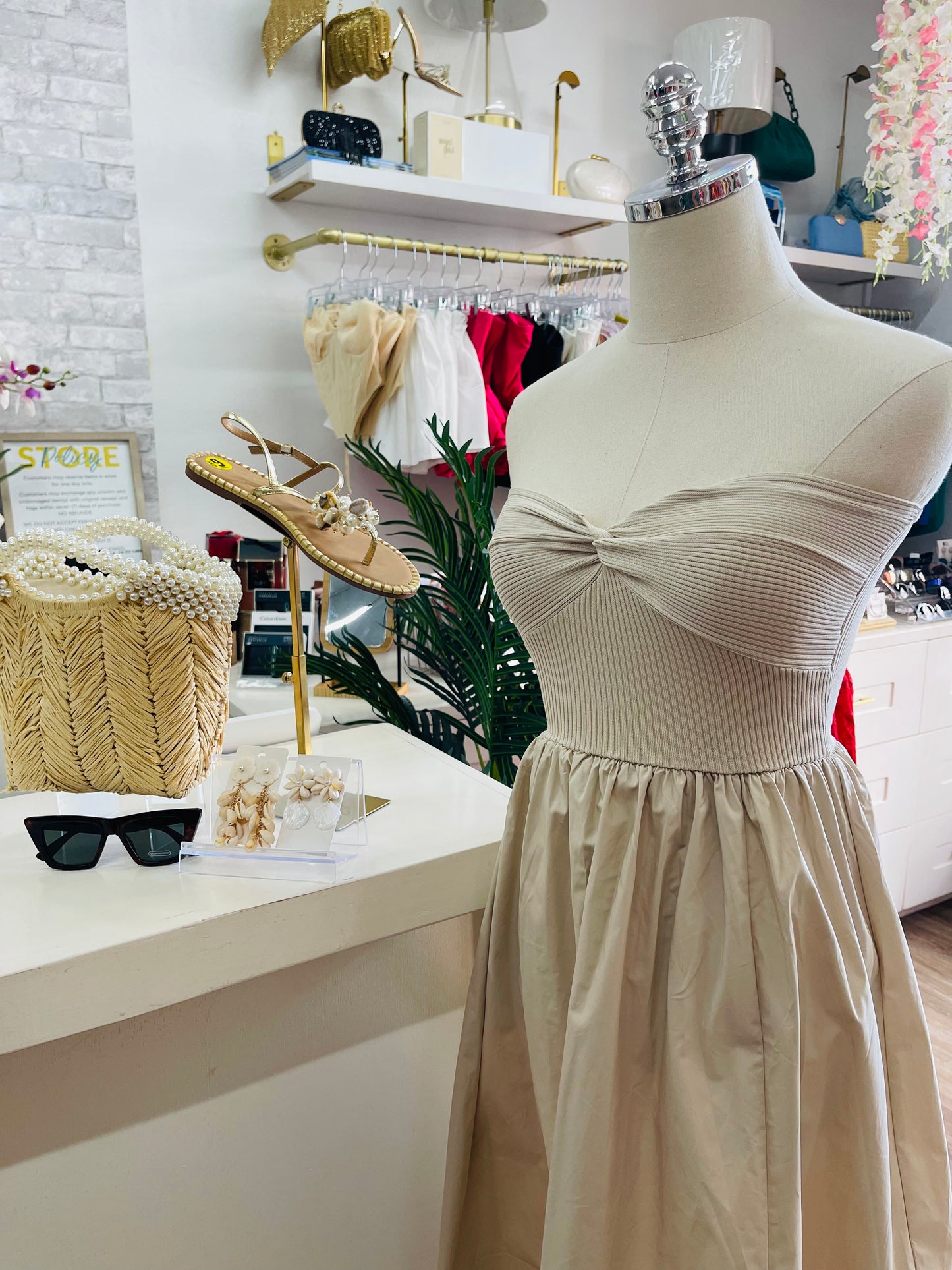 TW Twist Tube Midi Dress