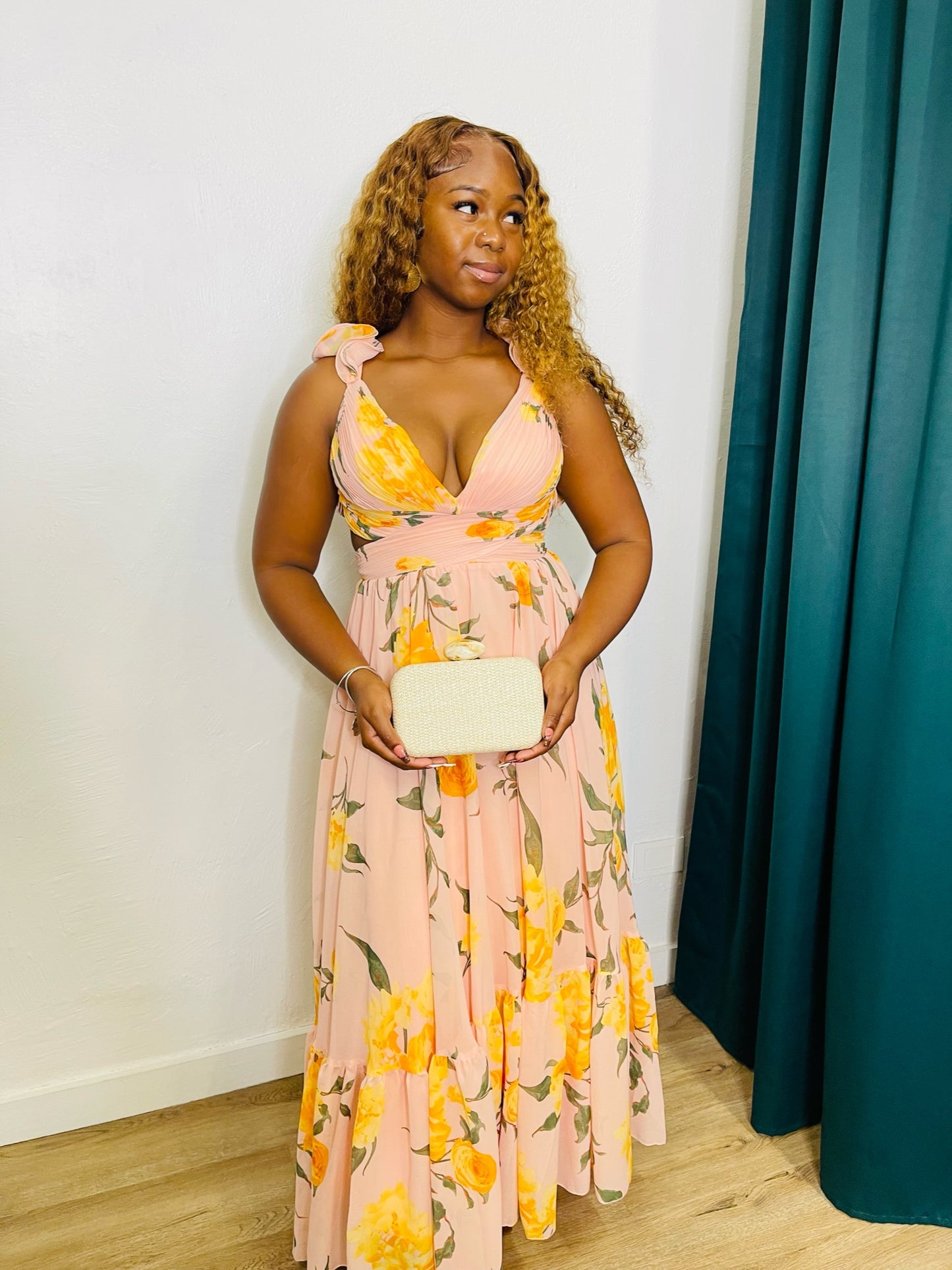 INA Cutout Back Maxi Dress