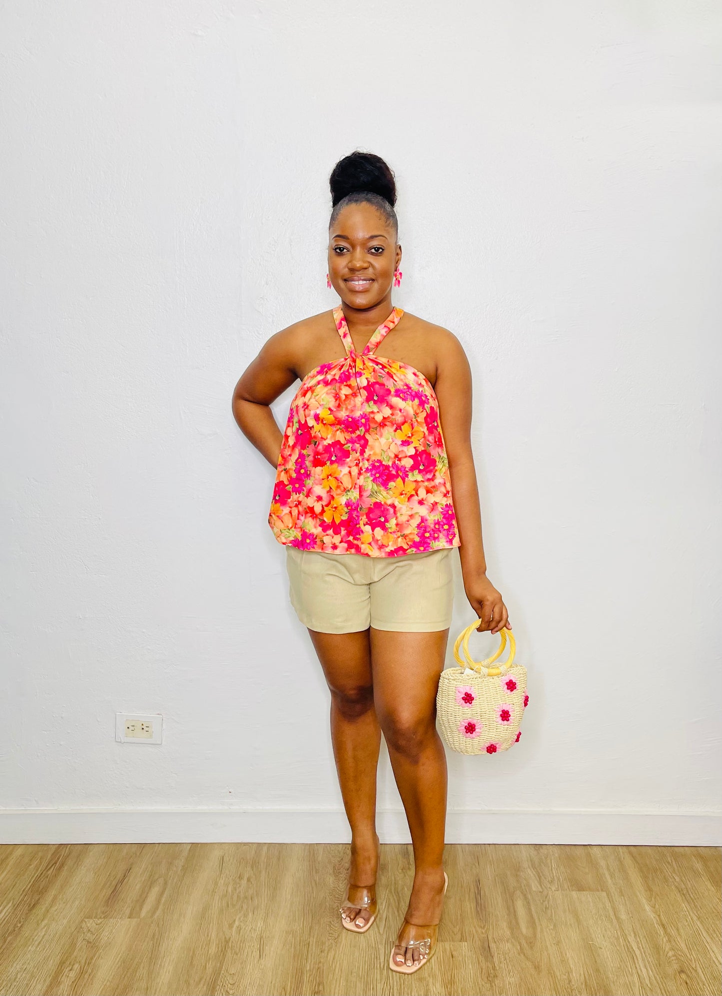 SRB Twist Neck Halter Top