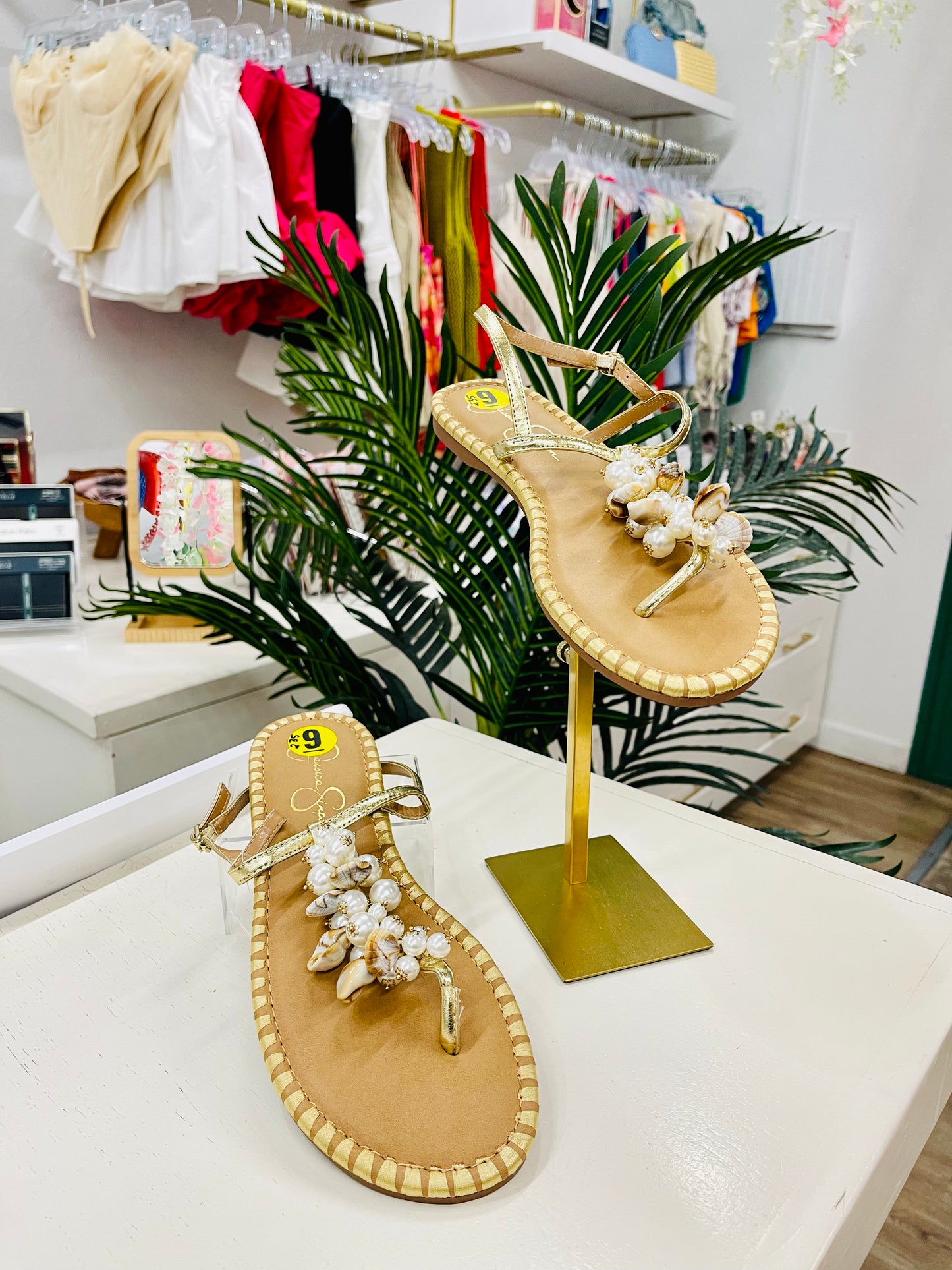 JS Seashell Thong Sandals