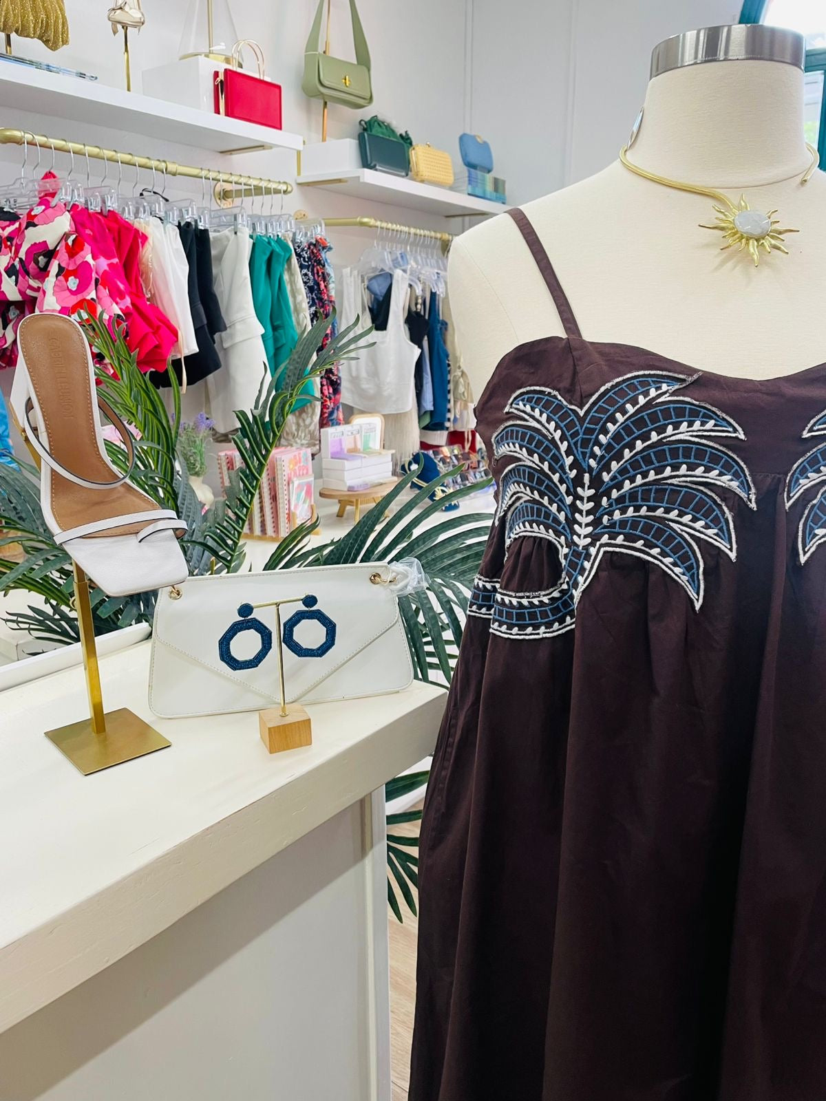 S&S Palm Midi Dress