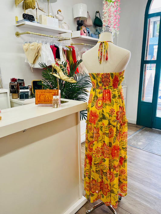 BTR Halter Maxi Dress