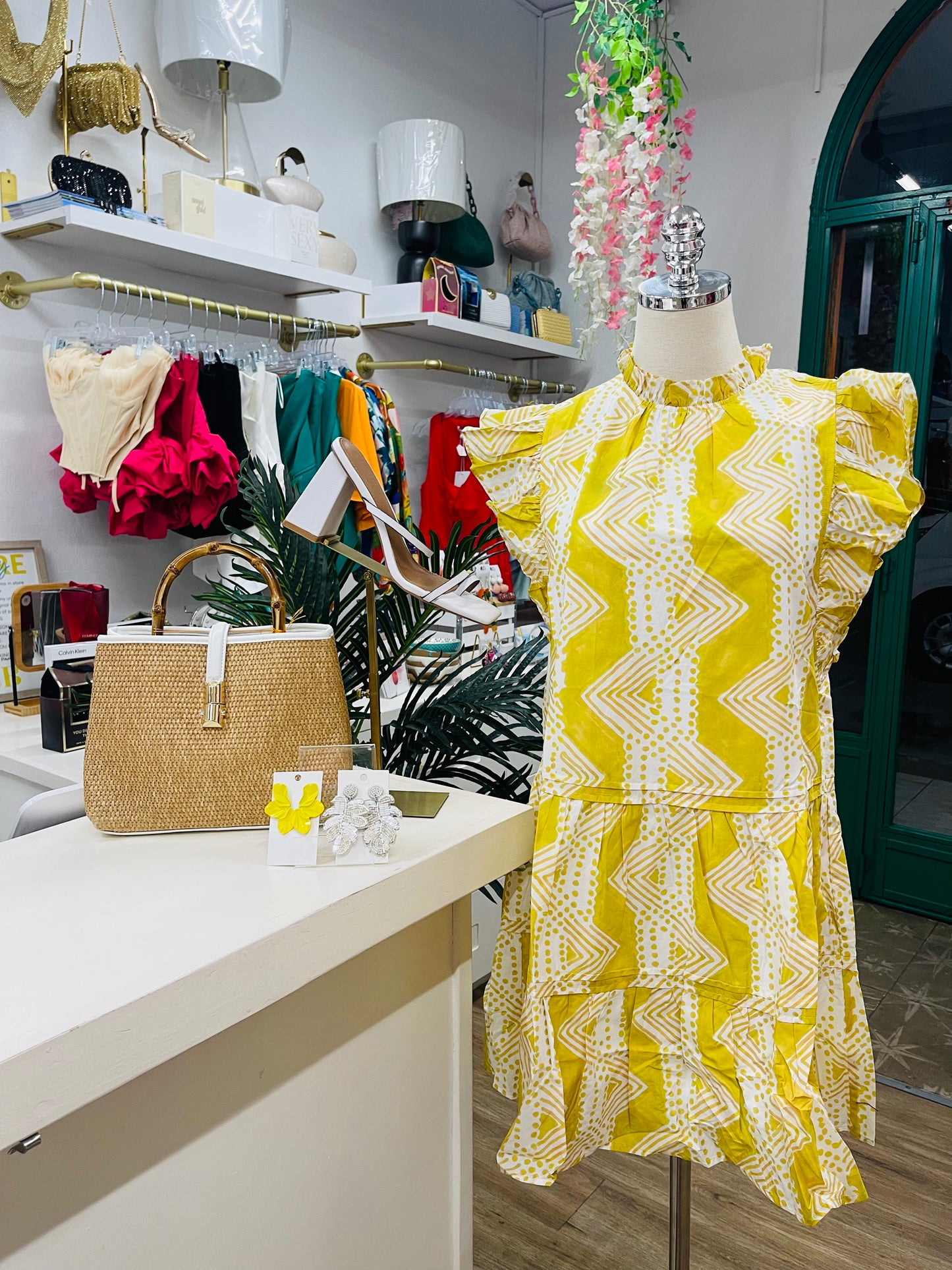 Pinch Ruffle Sheath Dress