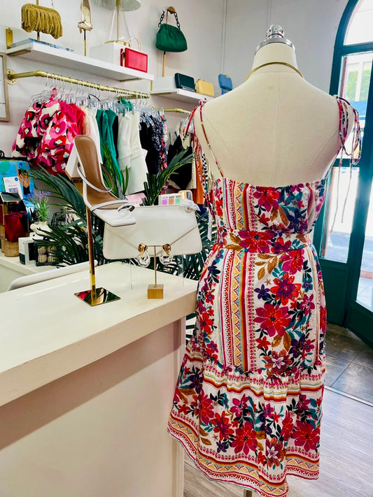 JJ Julia Dropped Hem Mini Dress