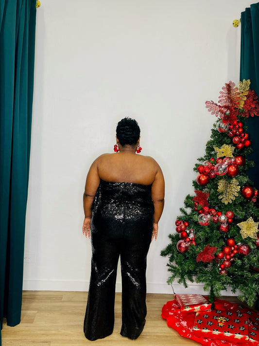 Premier Amour Sequins Tube Jumpsuit