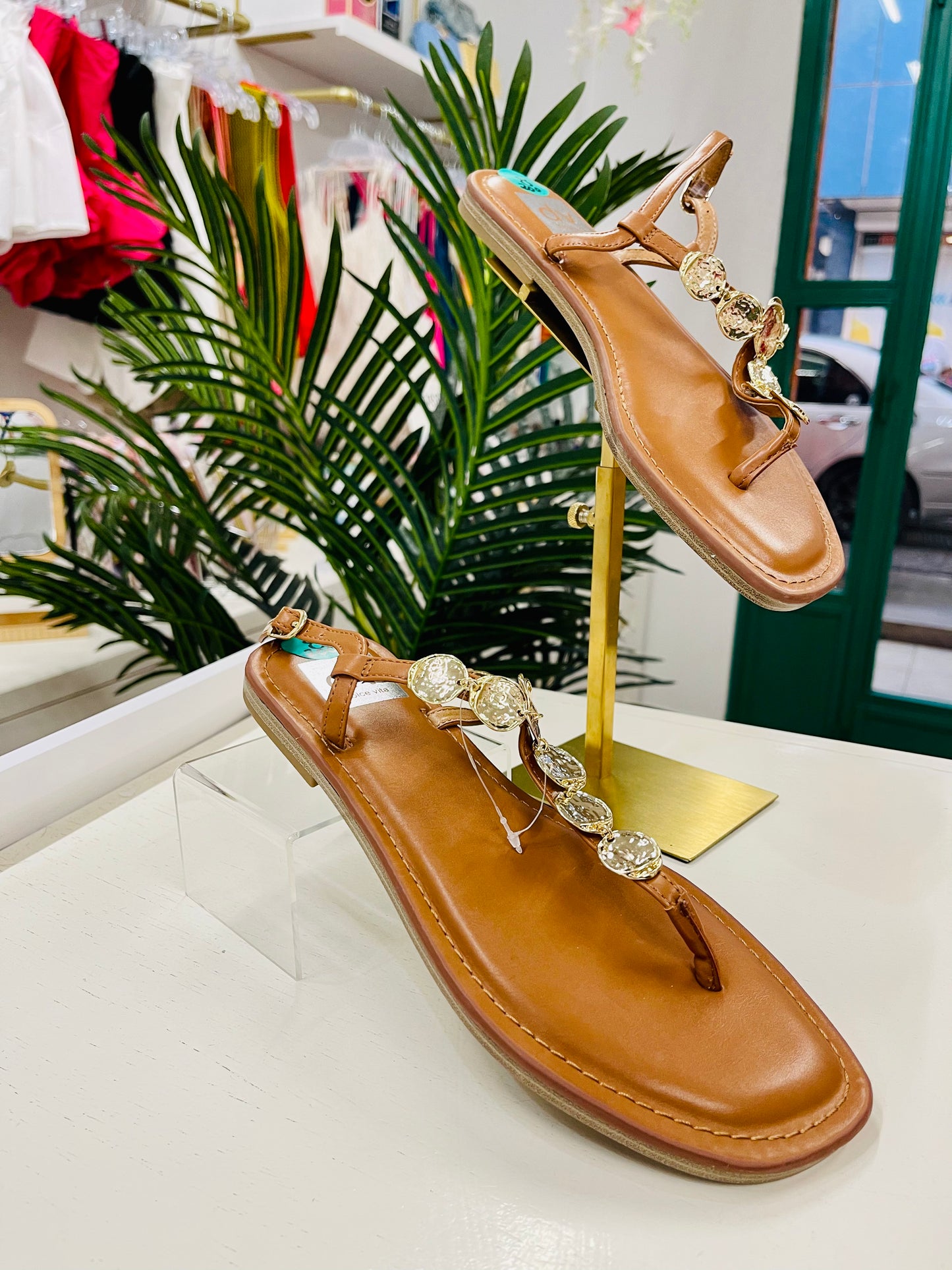 DV Embellished Thong Sandals