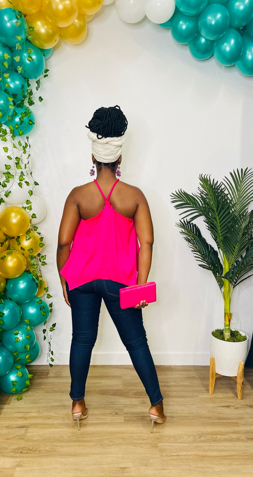 Do+Be Pink Halter Top