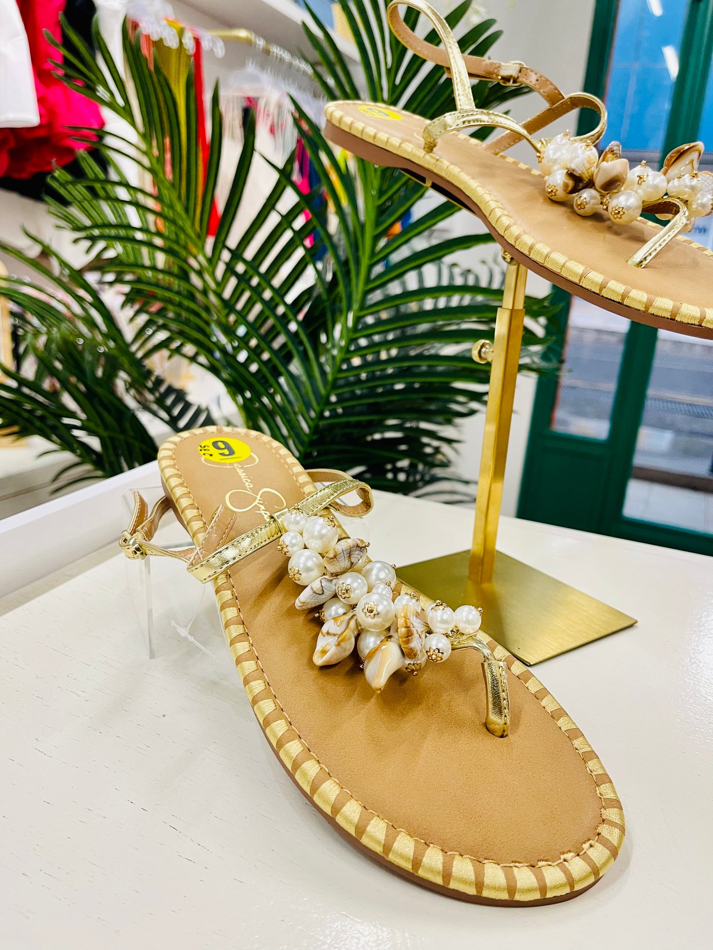 JS Seashell Thong Sandals