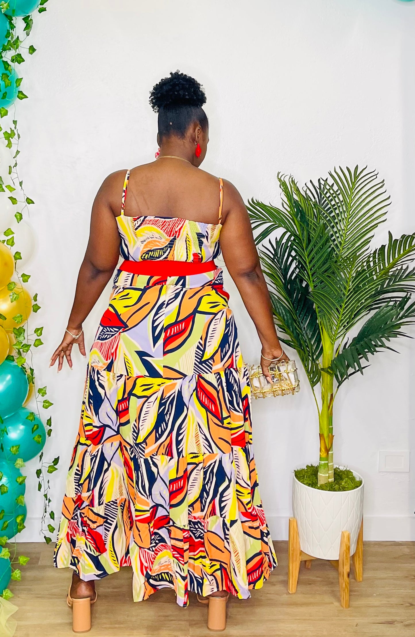 CU Belted Maxi Dress