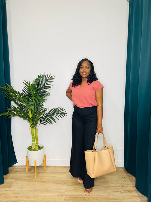Mine/Perch Split Neck Blouses