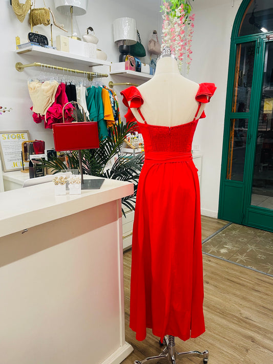 DF Corset Split Midi Dress