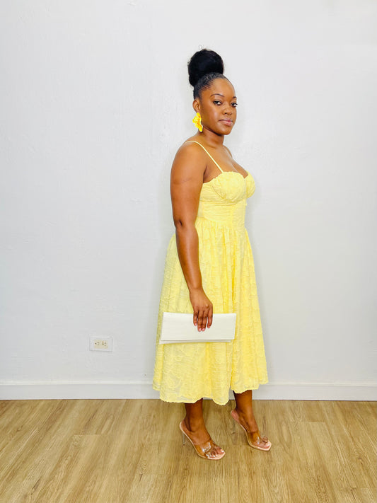 JS Textured Midi Dress