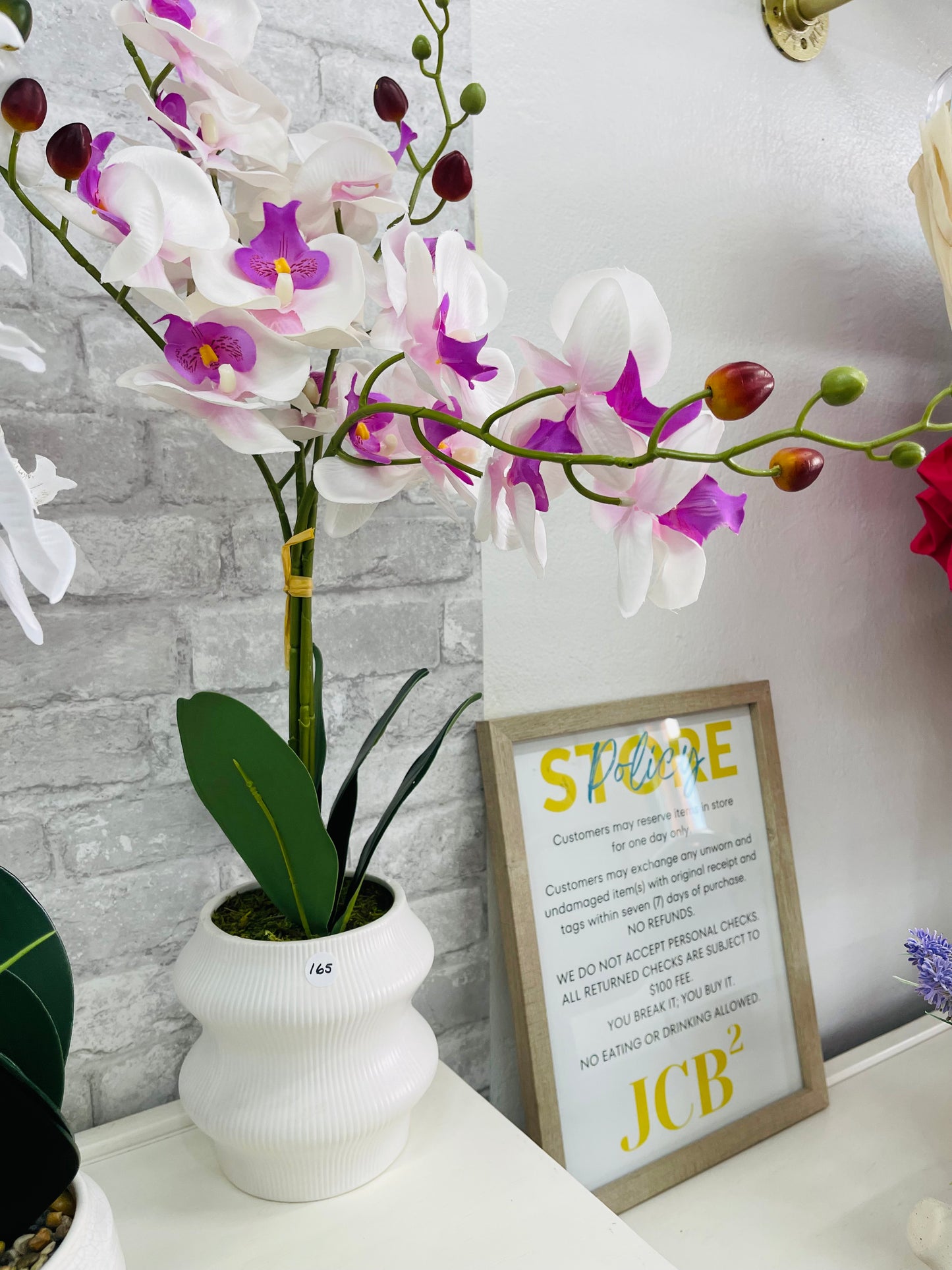Faux Orchid Arrangement