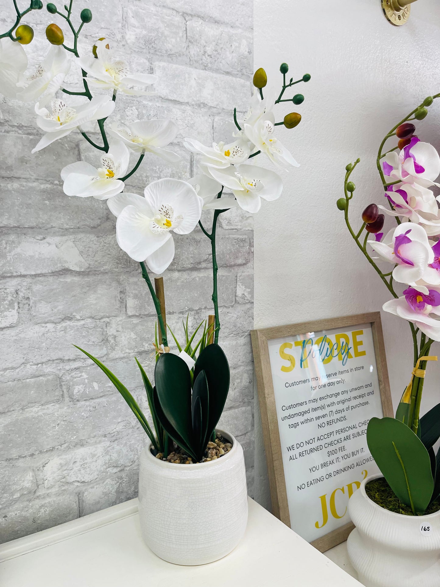 Faux Orchid Arrangement