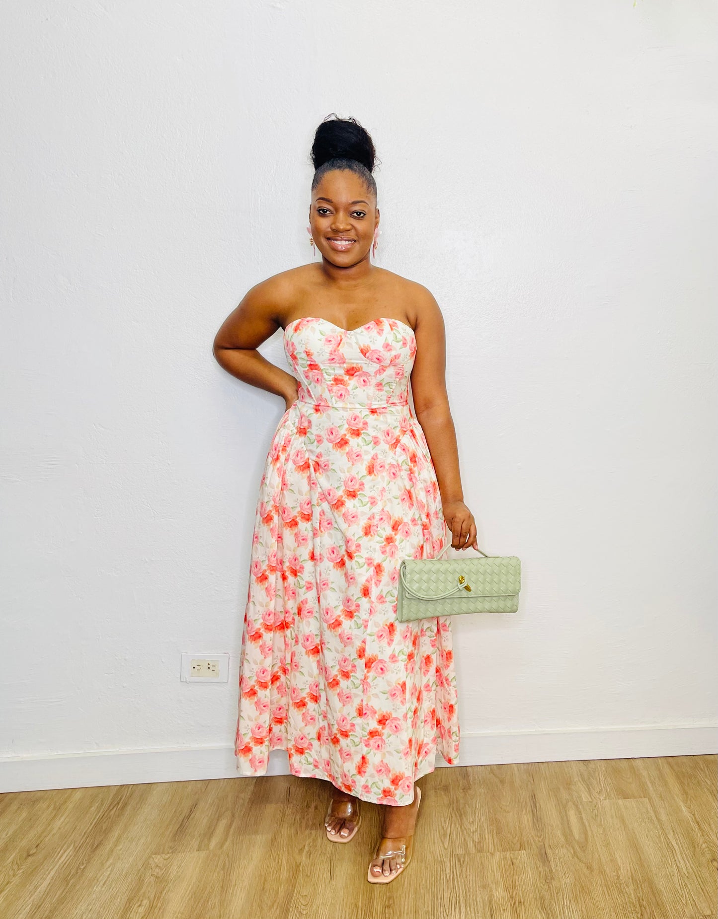 Mable Tube Corset Midi Dress