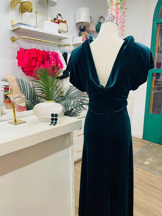 CK Vera Velvet Midi Dress