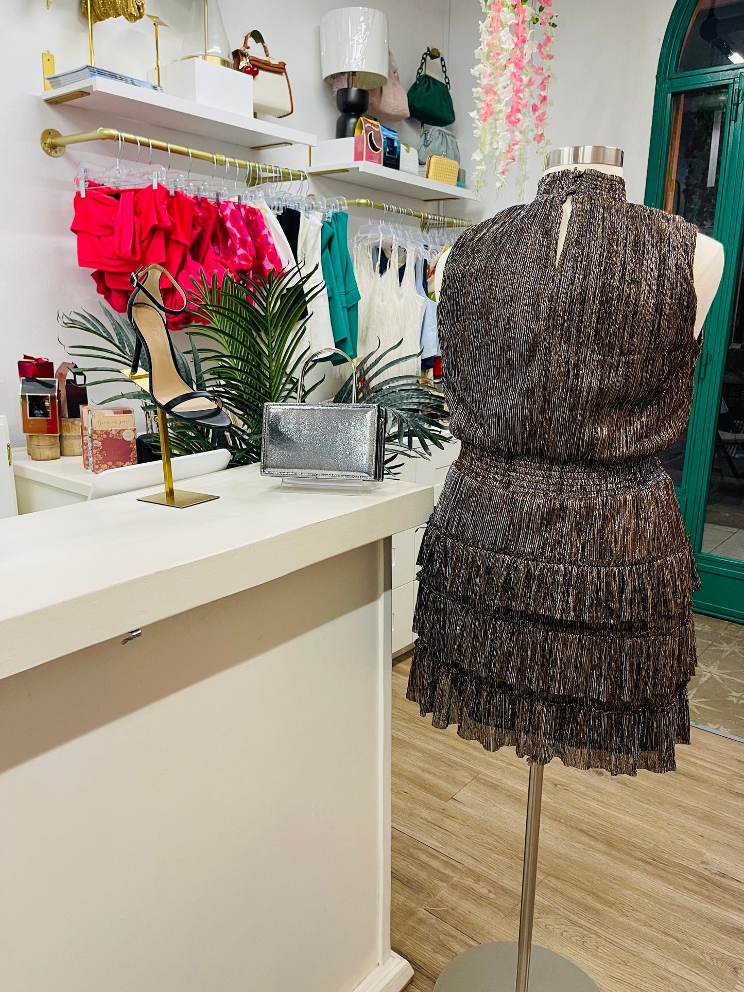MSK Monica Tiered Dress