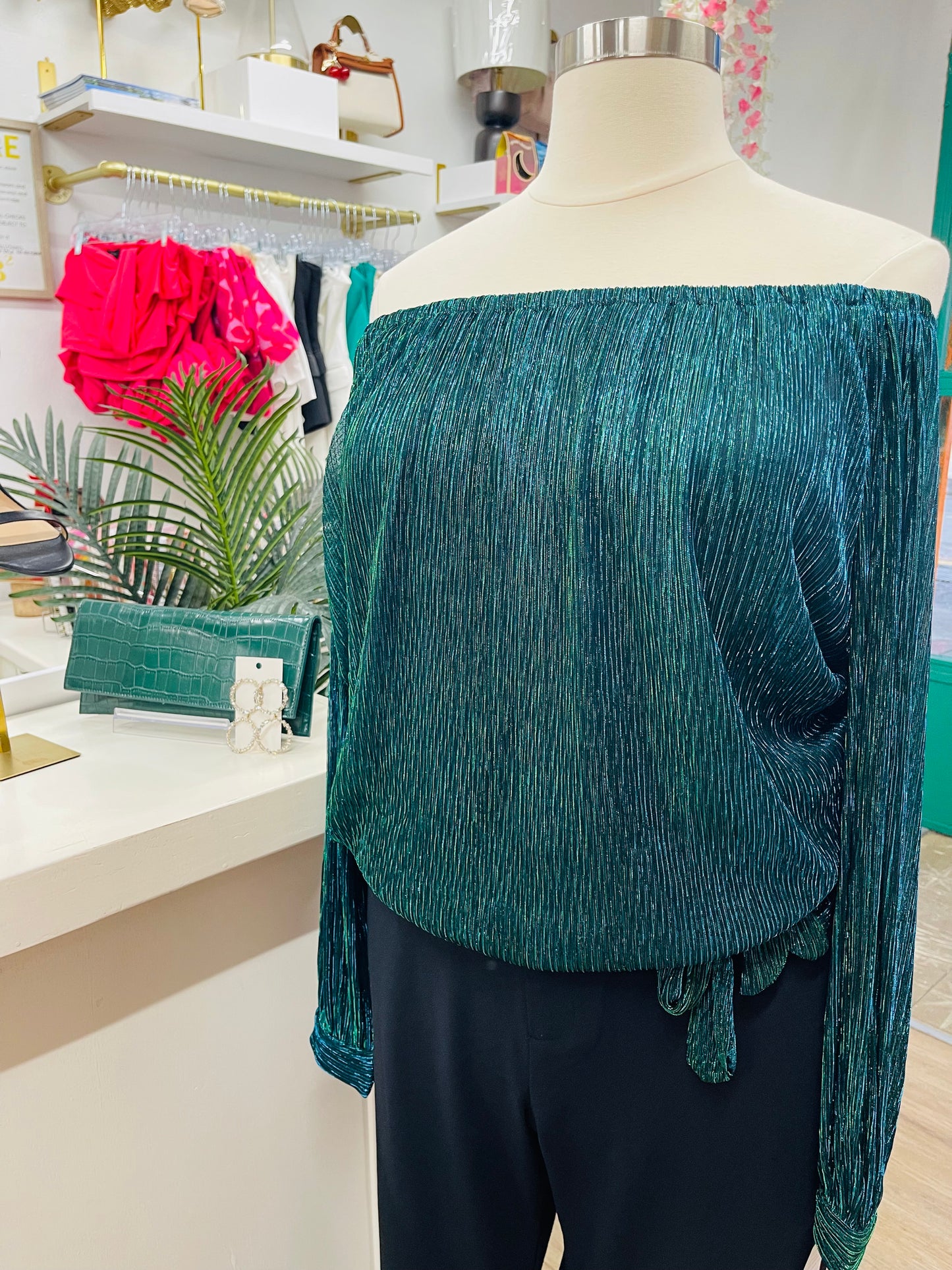 MSK Plus Off Shlder Blouse