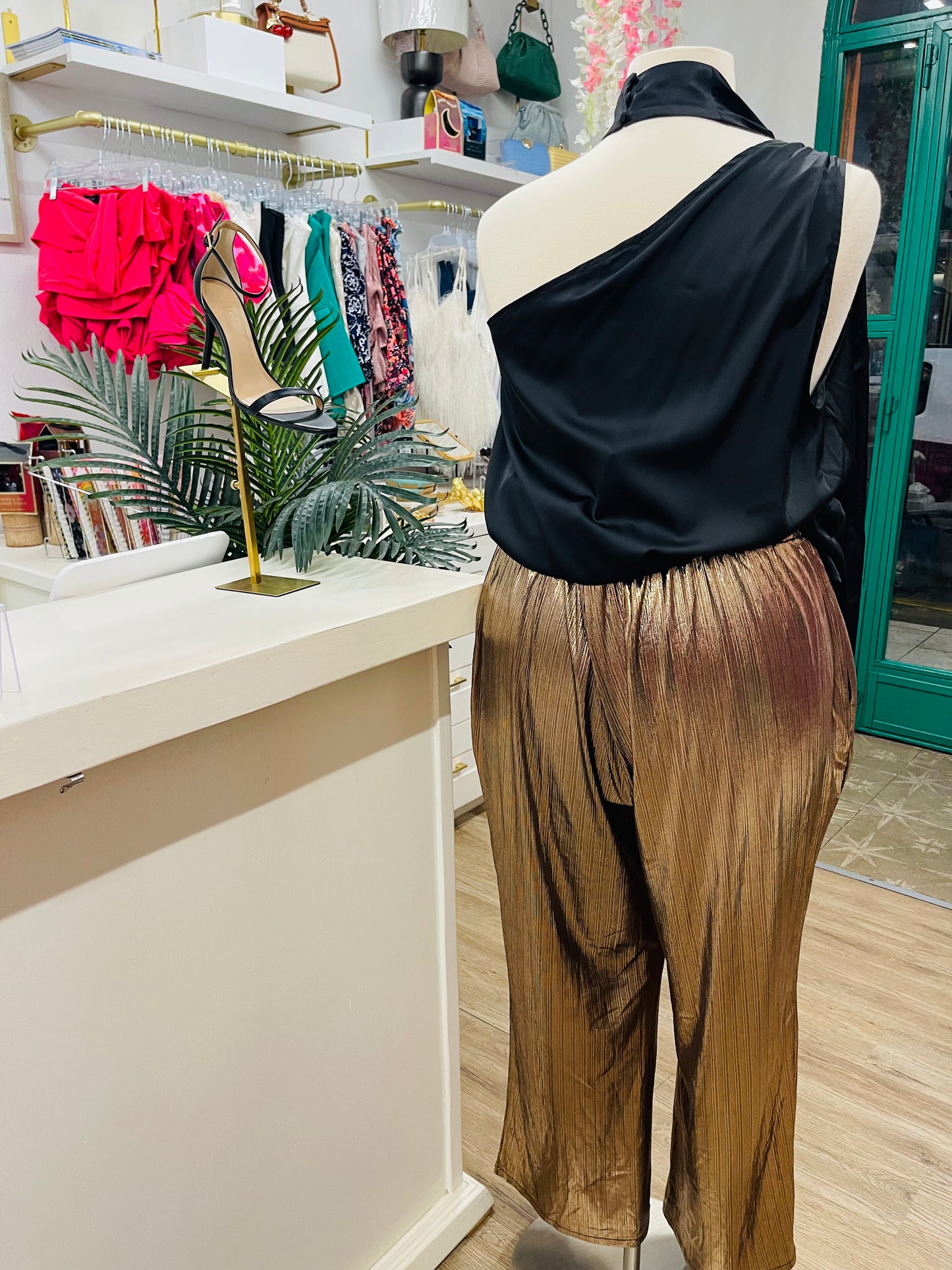 NP Metallic Palazzo Pants