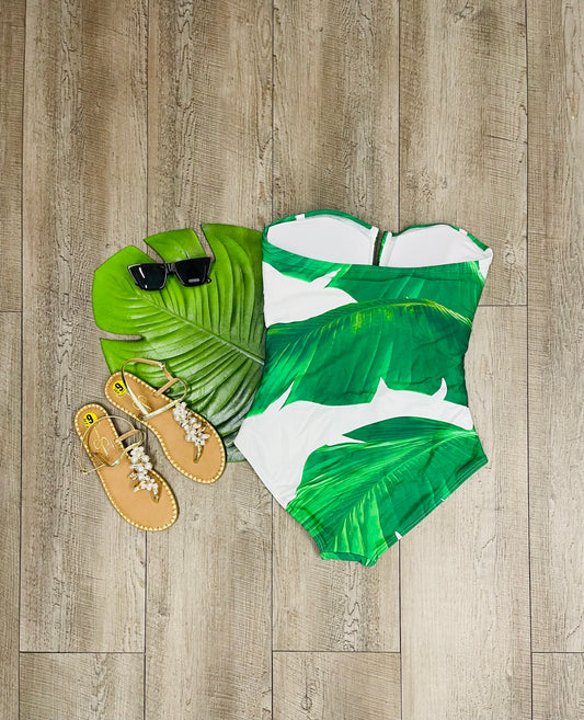 DKNY Key West Tube One Piece Swimsuit