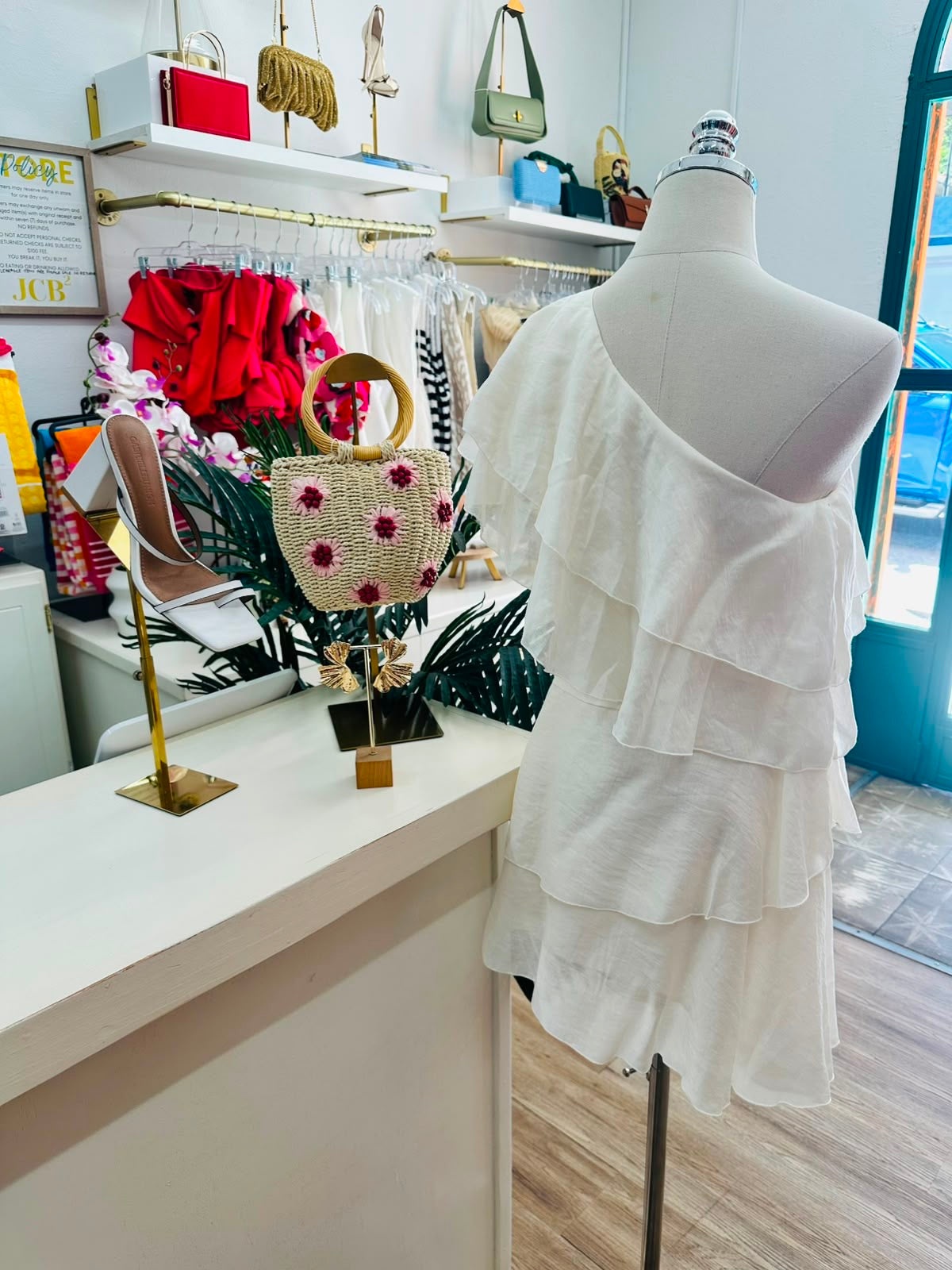 H&M Flounced One Shlder Dress